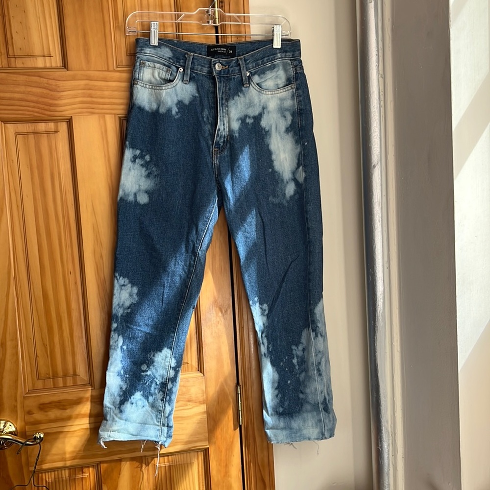 JUST BLACK DENIM ACID WASH JEANS